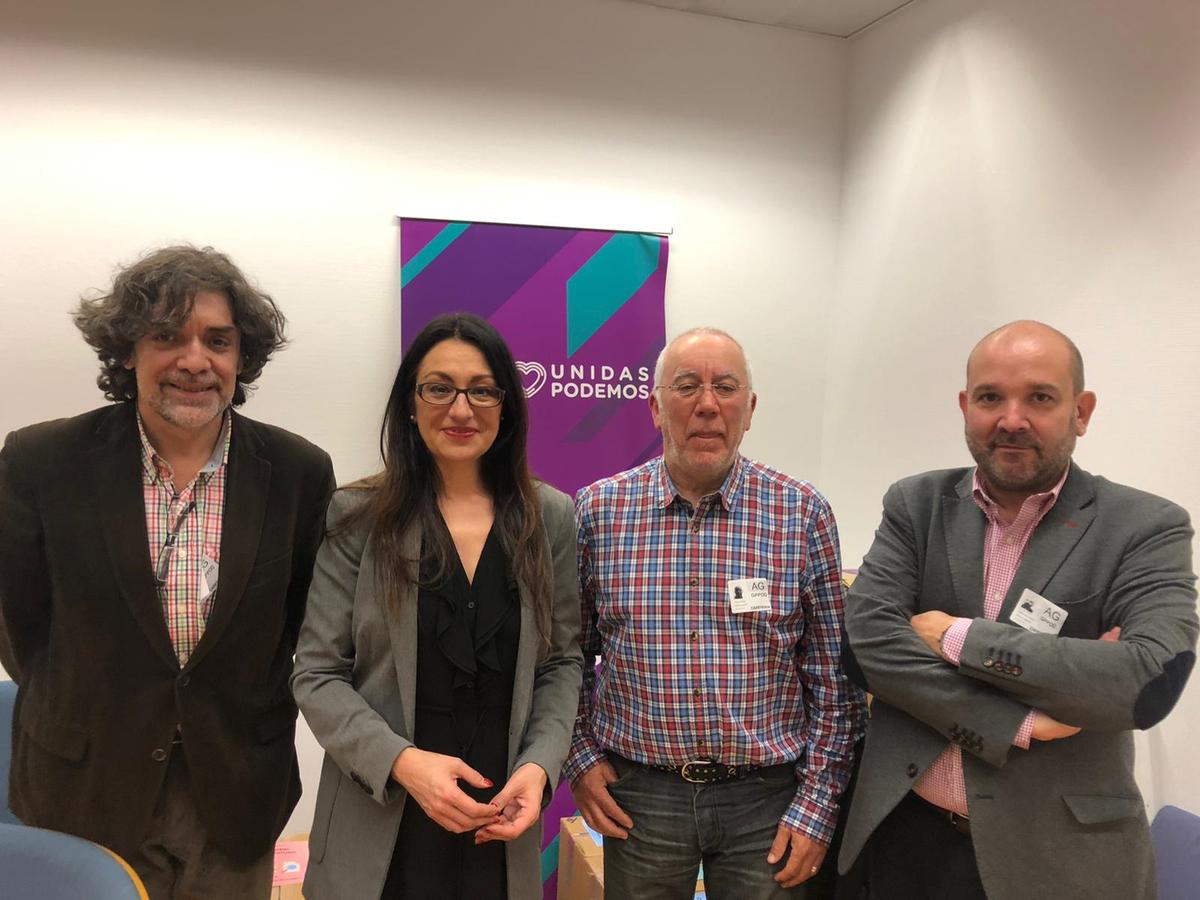 Reunión con el grupo Unidas Podemos de la Asamblea de Madrid